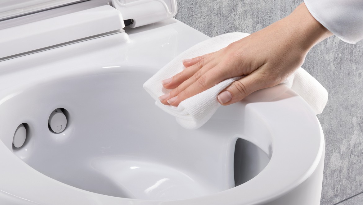 Lätt rengöring med duschtoaletten Mera