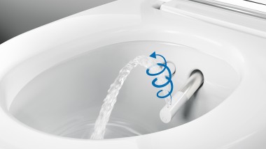 Tecnologia di lavaggio WhirlSpray di Geberit