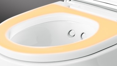 Chauffage de lunette d’abattant du WC lavant Geberit AquaClean Maïra Comfort