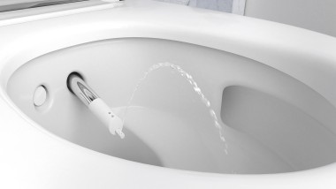 Funkcja perlatora dla kobiet w toalecie myjącej Geberit AquaClean Mera Comfort