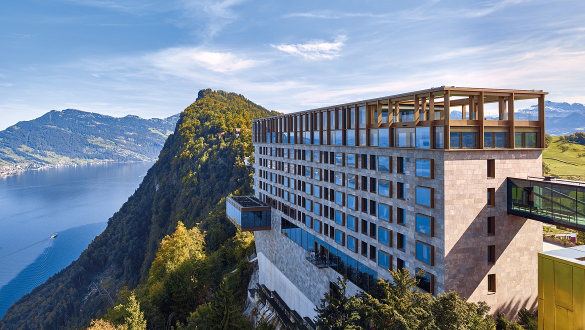 Hotel Bürgenstock Zwitserland met AquaClean douche-wc-modellen